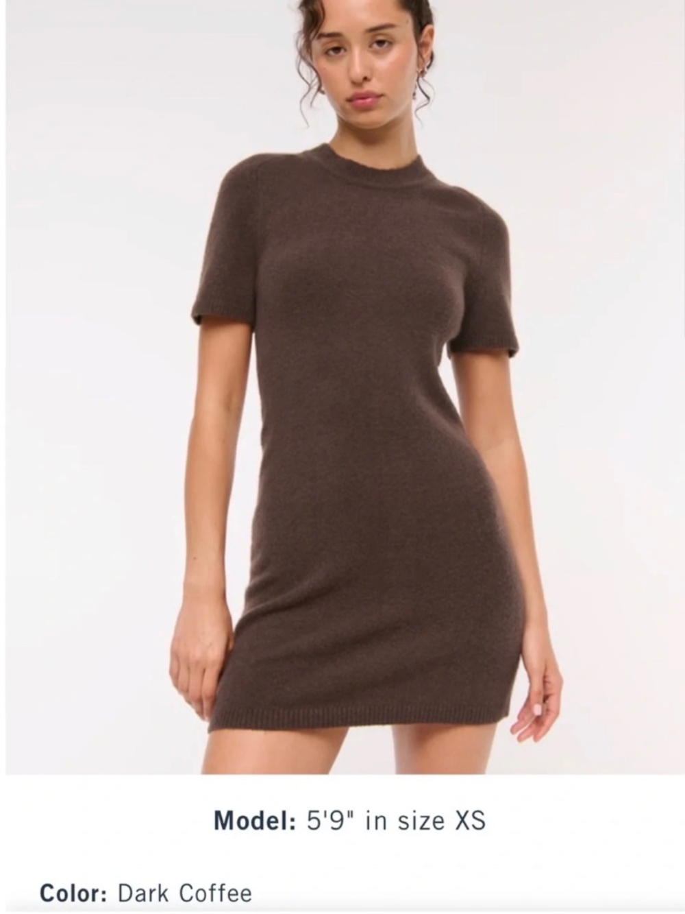 Abercrombie Short Sleeve Brown Sweater Dress